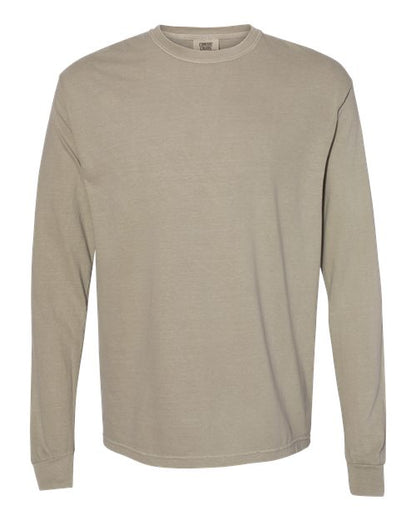 Comfort Colors Unisex Garment-Dyed Heavyweight Long Sleeve T-Shirt - 6014 - EMBROIDERED