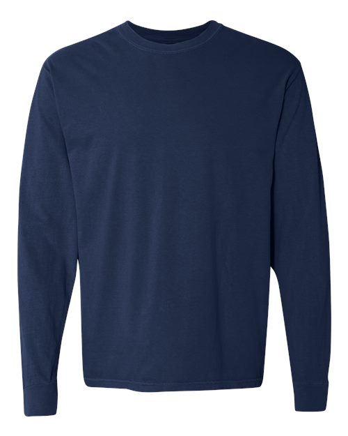 Comfort Colors Unisex Garment-Dyed Heavyweight Long Sleeve T-Shirt - 6014 - EMBROIDERED
