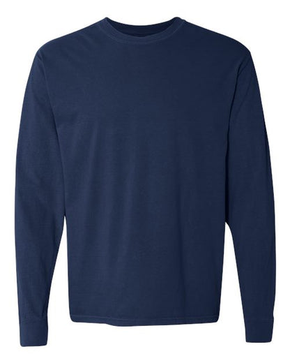 Comfort Colors Unisex Garment-Dyed Heavyweight Long Sleeve T-Shirt - 6014 - EMBROIDERED