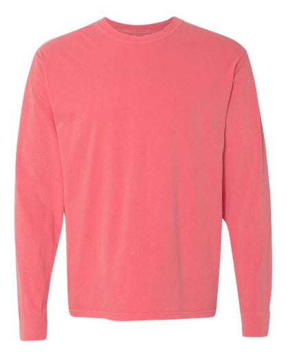 Comfort Colors Unisex Garment-Dyed Heavyweight Long Sleeve T-Shirt - 6014 - EMBROIDERED