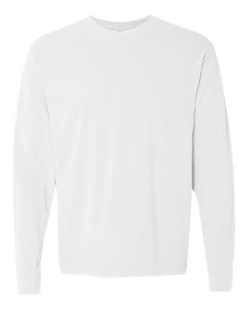 Comfort Colors Unisex Garment-Dyed Heavyweight Long Sleeve T-Shirt - 6014 - EMBROIDERED