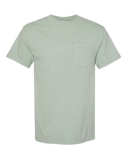 Comfort Colors Unisex Garment-Dyed Heavyweight Pocket T-Shirt - 6030 - EMBROIDERED