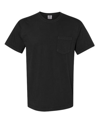 Comfort Colors Unisex Garment-Dyed Heavyweight Pocket T-Shirt - 6030 - EMBROIDERED