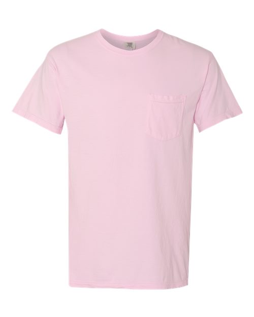 Comfort Colors Unisex Garment-Dyed Heavyweight Pocket T-Shirt - 6030 - EMBROIDERED