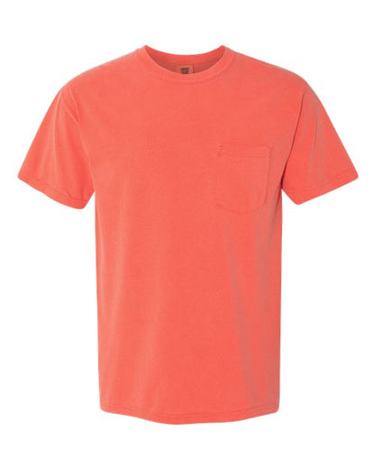 Comfort Colors Unisex Garment-Dyed Heavyweight Pocket T-Shirt - 6030 - EMBROIDERED