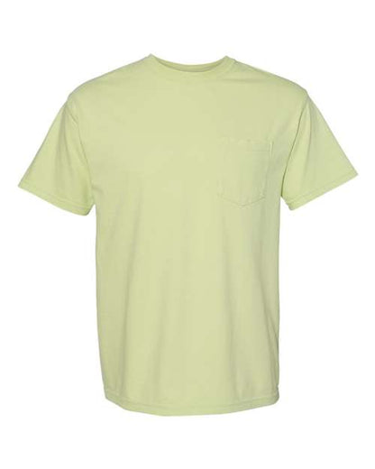 Comfort Colors Unisex Garment-Dyed Heavyweight Pocket T-Shirt - 6030 - EMBROIDERED