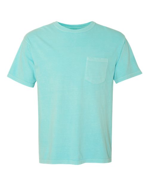Comfort Colors Unisex Garment-Dyed Heavyweight Pocket T-Shirt - 6030 - EMBROIDERED