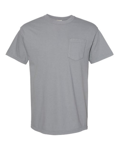 Comfort Colors Unisex Garment-Dyed Heavyweight Pocket T-Shirt - 6030 - EMBROIDERED