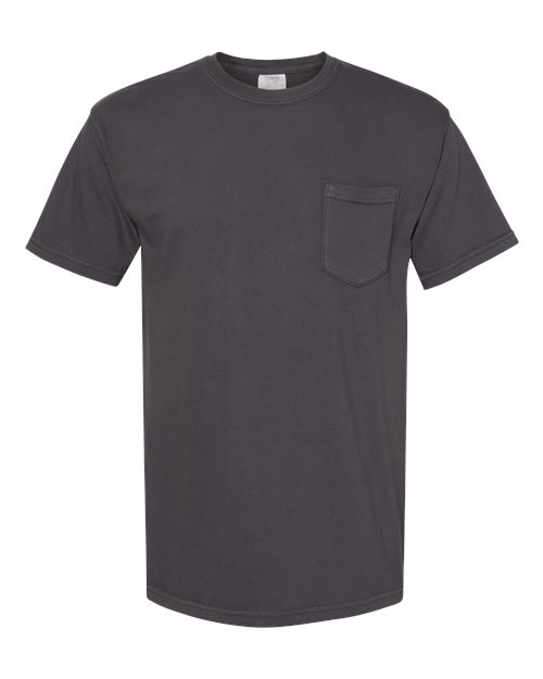 Comfort Colors Unisex Garment-Dyed Heavyweight Pocket T-Shirt - 6030 - EMBROIDERED
