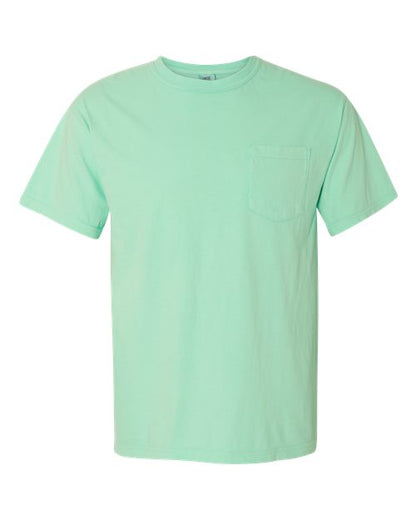 Comfort Colors Unisex Garment-Dyed Heavyweight Pocket T-Shirt - 6030 - EMBROIDERED