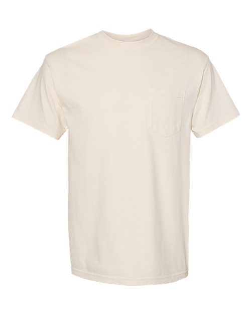 Comfort Colors Unisex Garment-Dyed Heavyweight Pocket T-Shirt - 6030 - EMBROIDERED