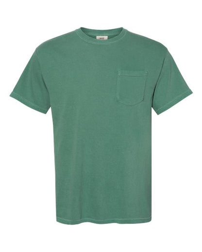 Comfort Colors Unisex Garment-Dyed Heavyweight Pocket T-Shirt - 6030 - EMBROIDERED