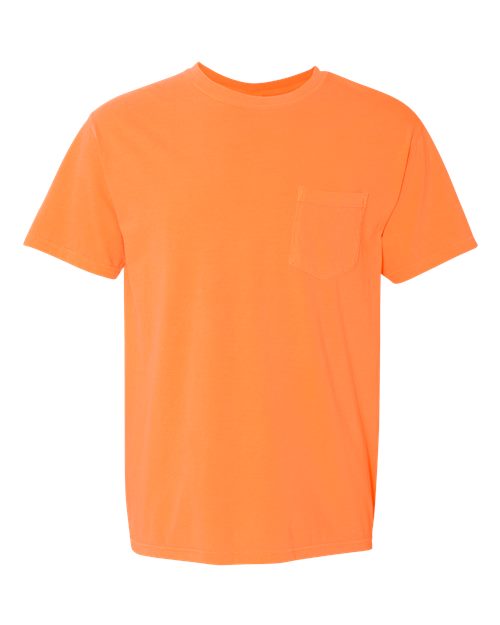 Comfort Colors Unisex Garment-Dyed Heavyweight Pocket T-Shirt - 6030 - EMBROIDERED