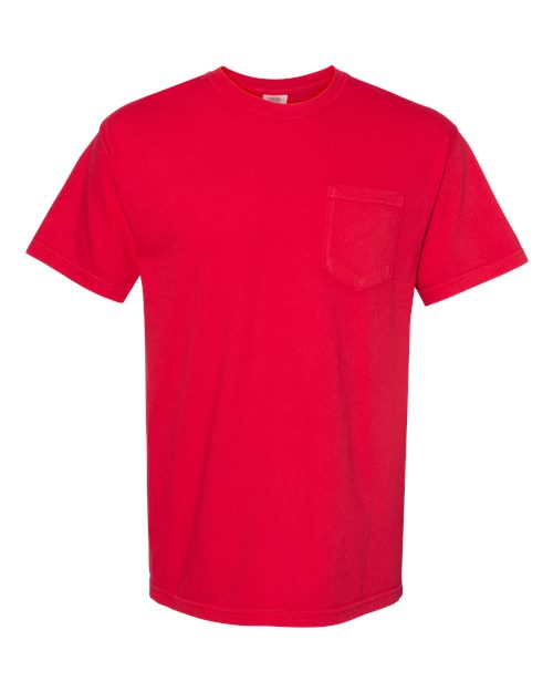 Comfort Colors Unisex Garment-Dyed Heavyweight Pocket T-Shirt - 6030 - EMBROIDERED