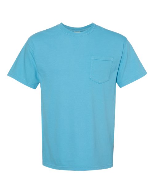 Comfort Colors Unisex Garment-Dyed Heavyweight Pocket T-Shirt - 6030 - EMBROIDERED