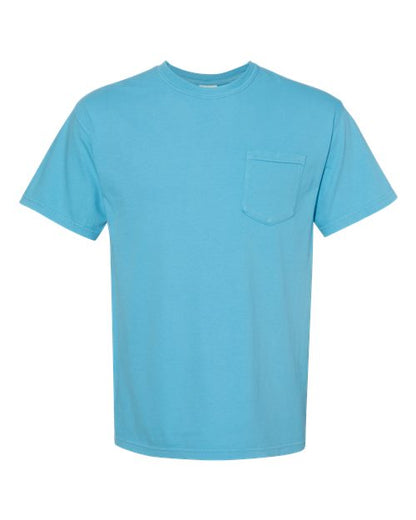 Comfort Colors Unisex Garment-Dyed Heavyweight Pocket T-Shirt - 6030 - EMBROIDERED