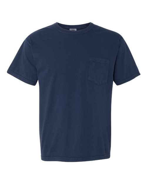 Comfort Colors Unisex Garment-Dyed Heavyweight Pocket T-Shirt - 6030 - EMBROIDERED