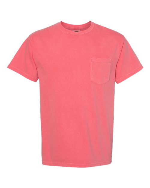 Comfort Colors Unisex Garment-Dyed Heavyweight Pocket T-Shirt - 6030 - EMBROIDERED