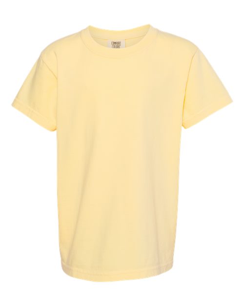 Comfort Colors Youth Garment-Dyed Heavyweight T-Shirt - 9018 - EMBROIDERED