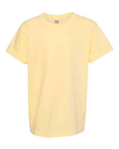 Comfort Colors Youth Garment-Dyed Heavyweight T-Shirt - 9018 - EMBROIDERED