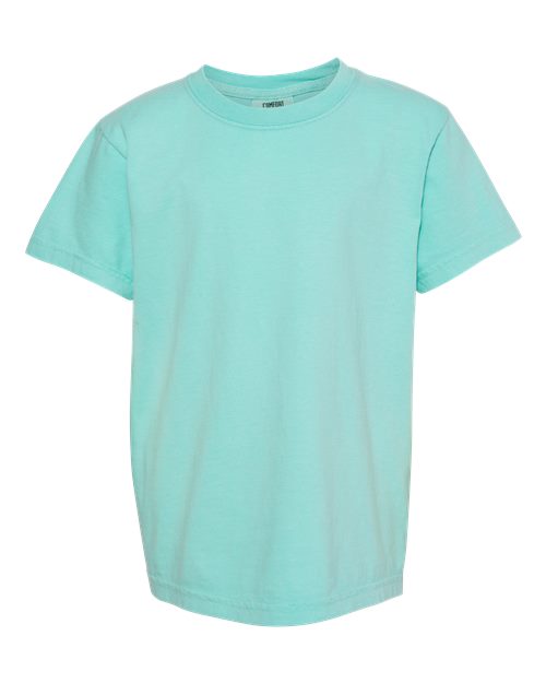 Comfort Colors Youth Garment-Dyed Heavyweight T-Shirt - 9018 - EMBROIDERED