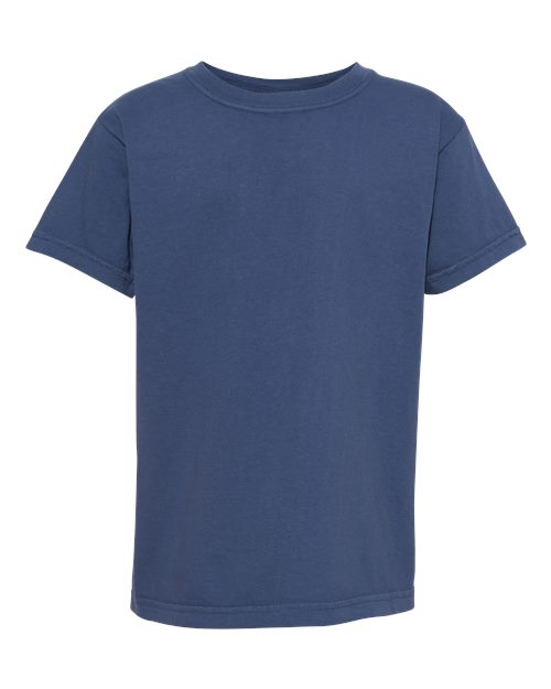 Comfort Colors Youth Garment-Dyed Heavyweight T-Shirt - 9018 - EMBROIDERED