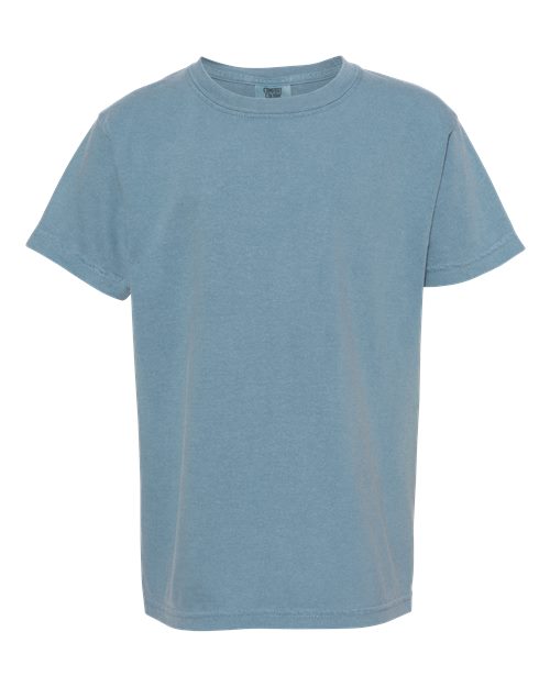 Comfort Colors Youth Garment-Dyed Heavyweight T-Shirt - 9018 - EMBROIDERED