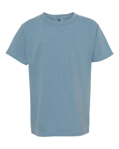 Comfort Colors Youth Garment-Dyed Heavyweight T-Shirt - 9018 - EMBROIDERED