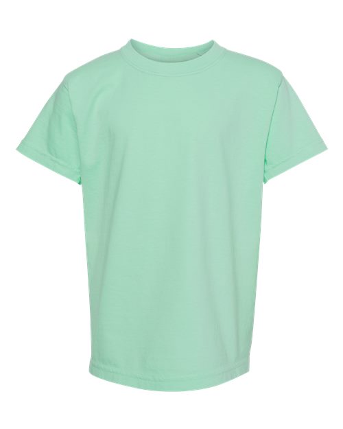 Comfort Colors Youth Garment-Dyed Heavyweight T-Shirt - 9018 - EMBROIDERED