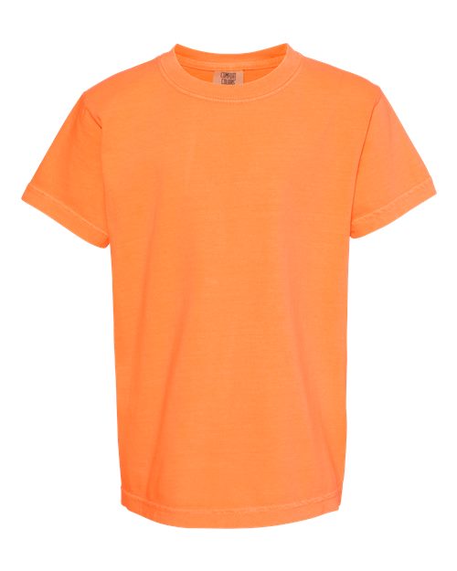 Comfort Colors Youth Garment-Dyed Heavyweight T-Shirt - 9018 - EMBROIDERED