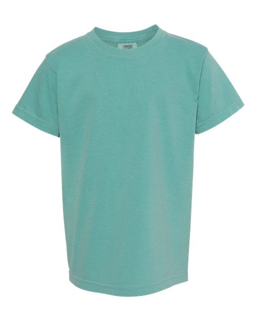 Comfort Colors Youth Garment-Dyed Heavyweight T-Shirt - 9018 - EMBROIDERED