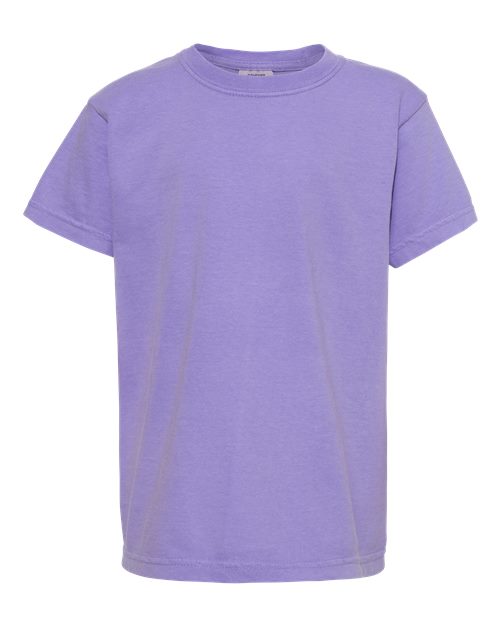 Comfort Colors Youth Garment-Dyed Heavyweight T-Shirt - 9018 - EMBROIDERED