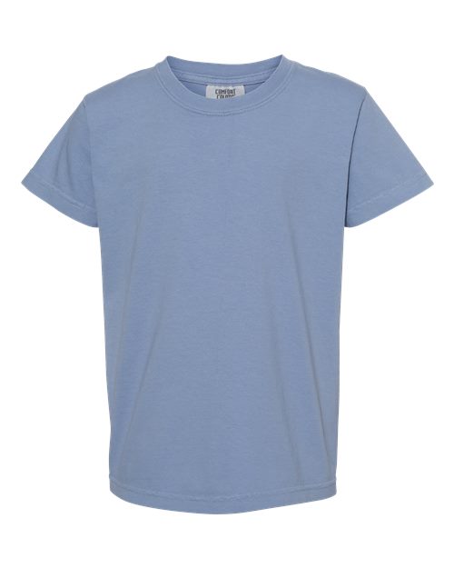 Comfort Colors Youth Garment-Dyed Heavyweight T-Shirt - 9018 - EMBROIDERED