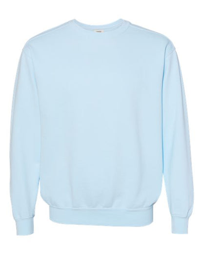 Comfort Colors Unisex Garment-Dyed Crewneck Sweatshirt - 1566 - EMBROIDERED