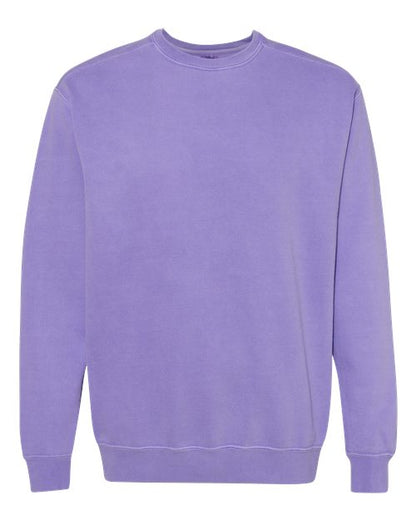 Comfort Colors Unisex Garment-Dyed Crewneck Sweatshirt - 1566 - EMBROIDERED