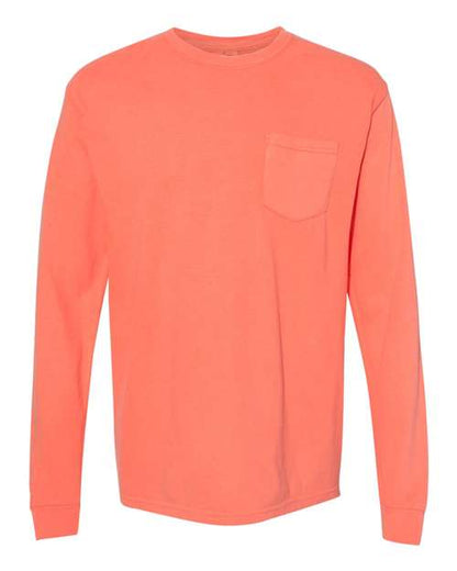 Comfort Colors. Garment-Dyed Heavyweight Long Sleeve Pocket T-Shirt. 4410
