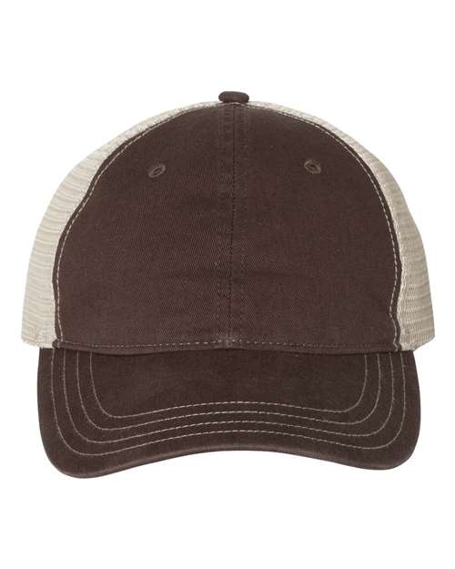 Richardson Garment-Washed Trucker Cap - 111 - EMBROIDERED