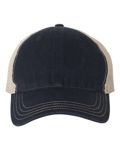Richardson Garment-Washed Trucker Cap - 111 - EMBROIDERED