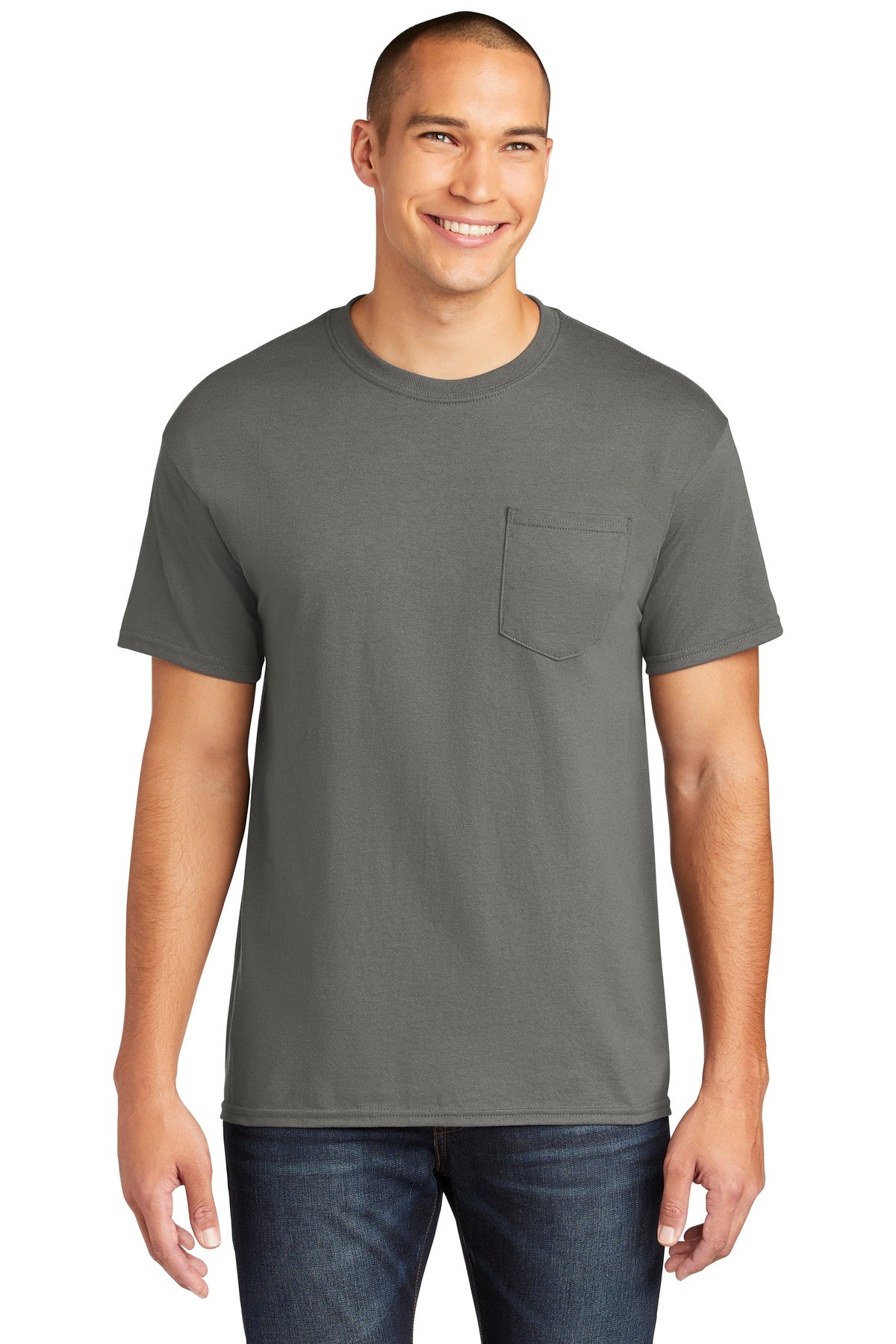 Gildan  Heavy Cotton ‚ 100% Cotton Pocket T-Shirt. 5300 - EMBROIDERED