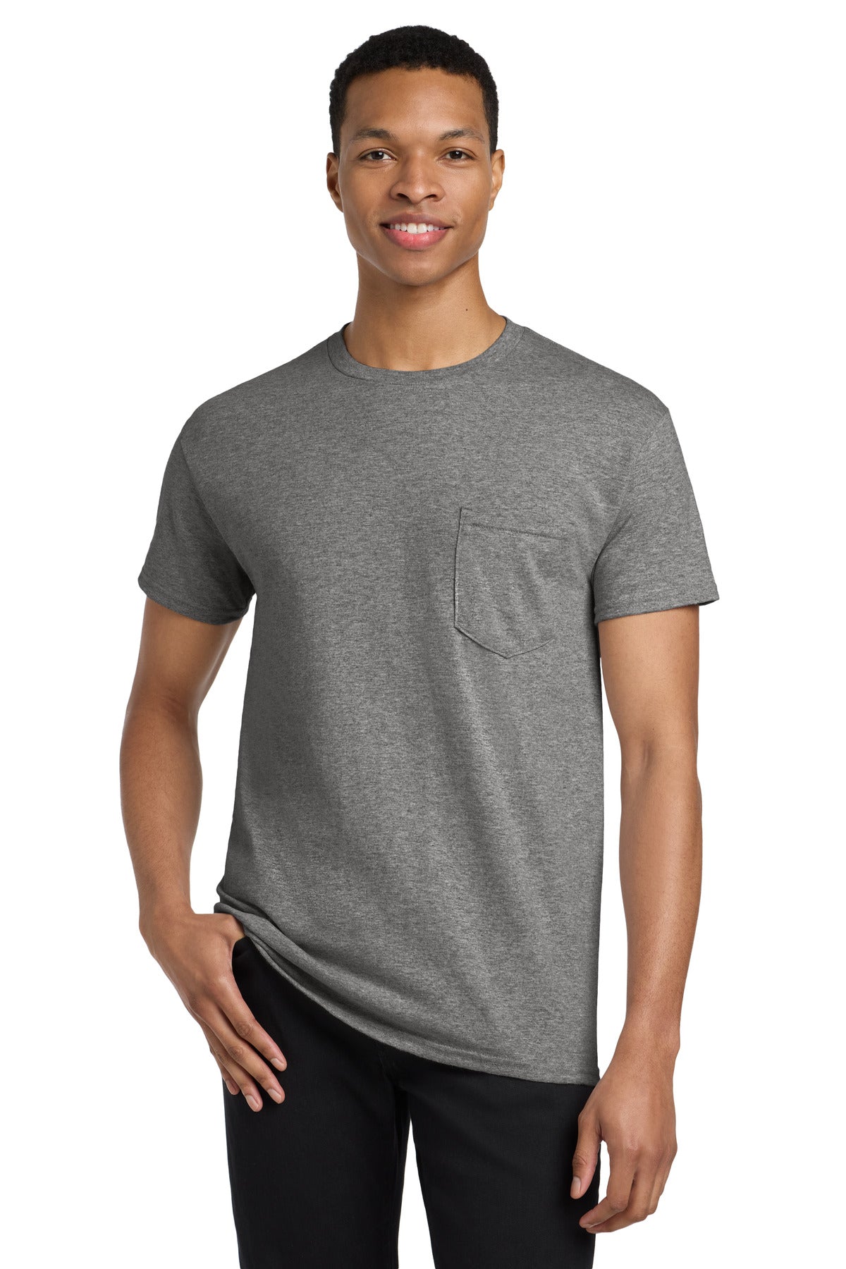 Gildan  Heavy Cotton ‚ 100% Cotton Pocket T-Shirt. 5300 - EMBROIDERED