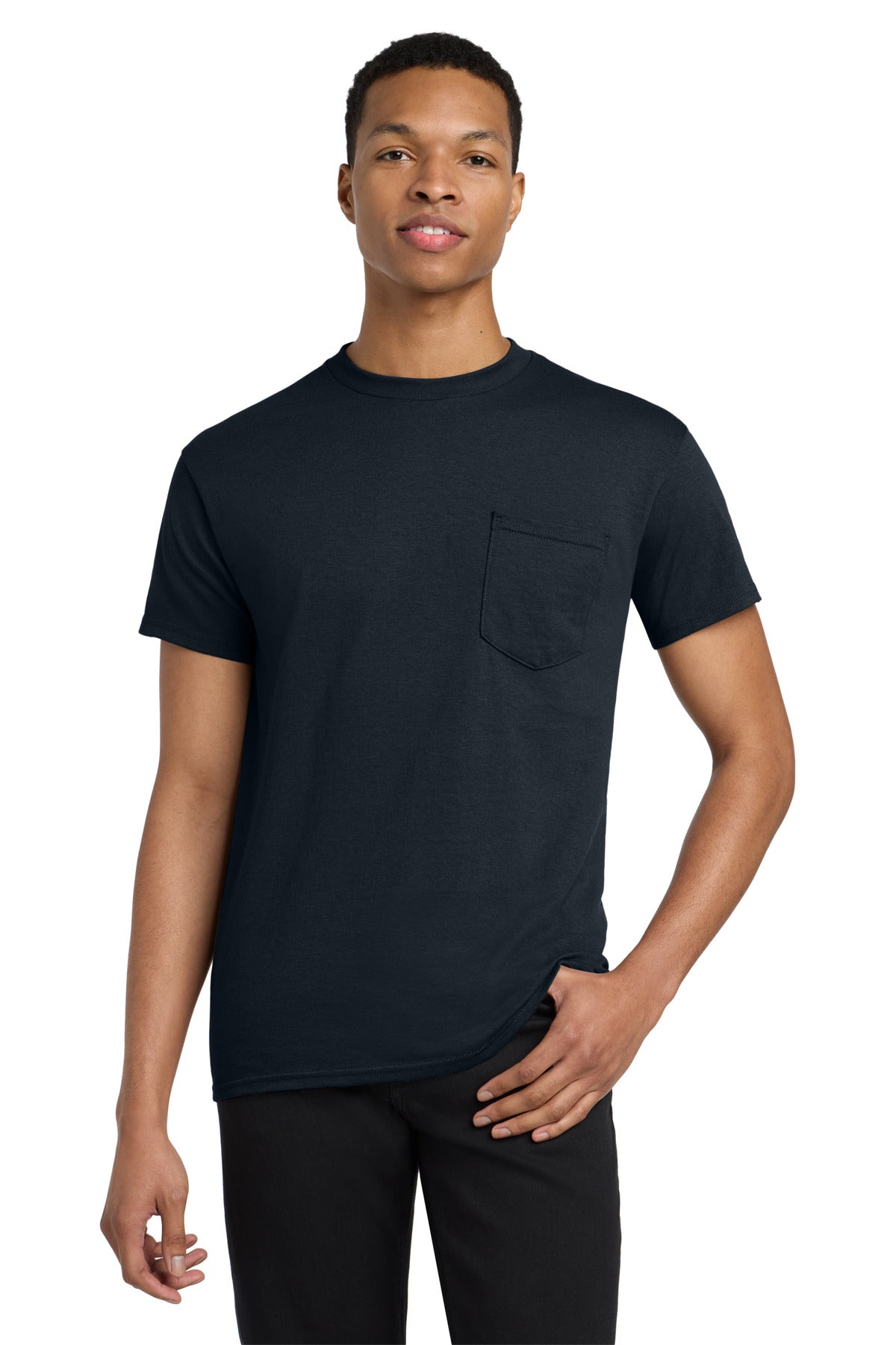 Gildan  Heavy Cotton ‚ 100% Cotton Pocket T-Shirt. 5300 - EMBROIDERED