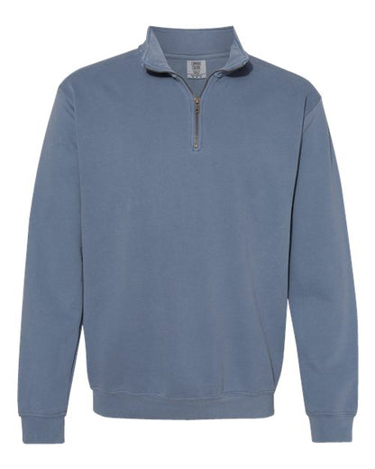 Comfort Colors Unisex Garment-Dyed Quarter-Zip Sweatshirt - 1580 - EMBROIDERED
