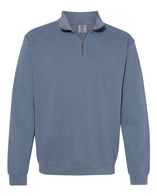 Comfort Colors Unisex Garment-Dyed Quarter-Zip Sweatshirt - 1580 - EMBROIDERED