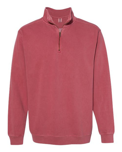 Comfort Colors Unisex Garment-Dyed Quarter-Zip Sweatshirt - 1580 - EMBROIDERED