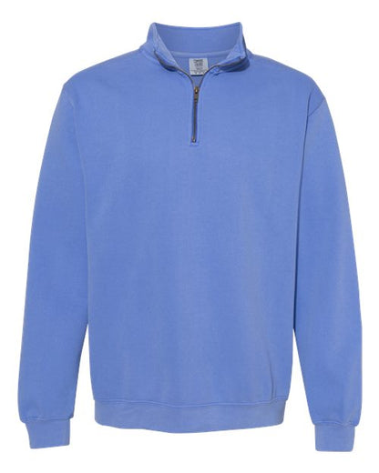 Comfort Colors Unisex Garment-Dyed Quarter-Zip Sweatshirt - 1580 - EMBROIDERED
