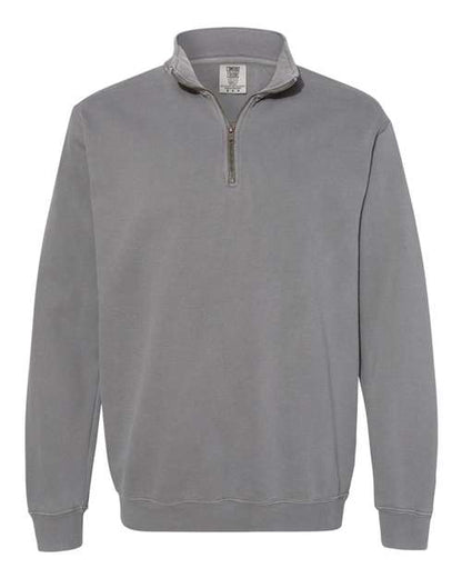 Comfort Colors Unisex Garment-Dyed Quarter-Zip Sweatshirt - 1580 - EMBROIDERED