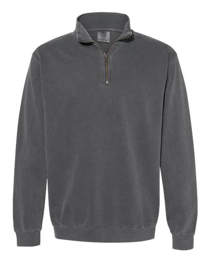 Comfort Colors Unisex Garment-Dyed Quarter-Zip Sweatshirt - 1580 - EMBROIDERED