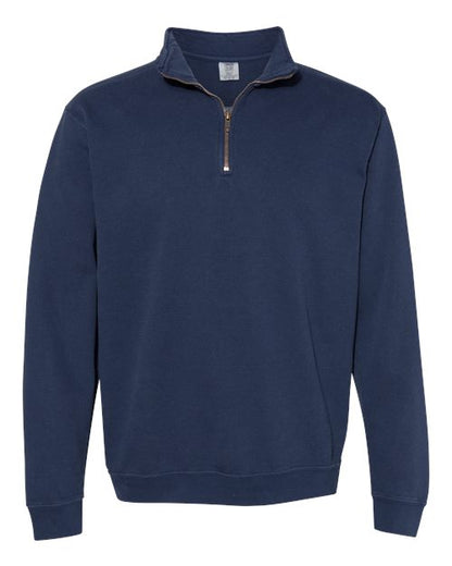 Comfort Colors Unisex Garment-Dyed Quarter-Zip Sweatshirt - 1580 - EMBROIDERED