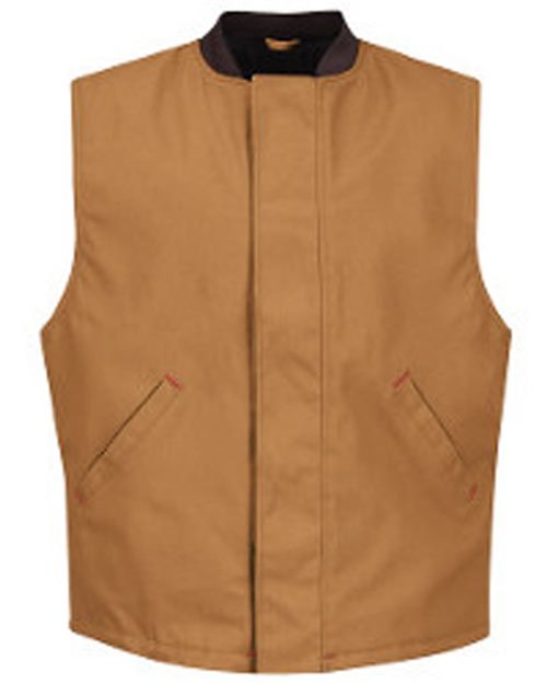 Red Kap Men's Blended Duck Insulated Vest - VD22 - EMBROIDERED
