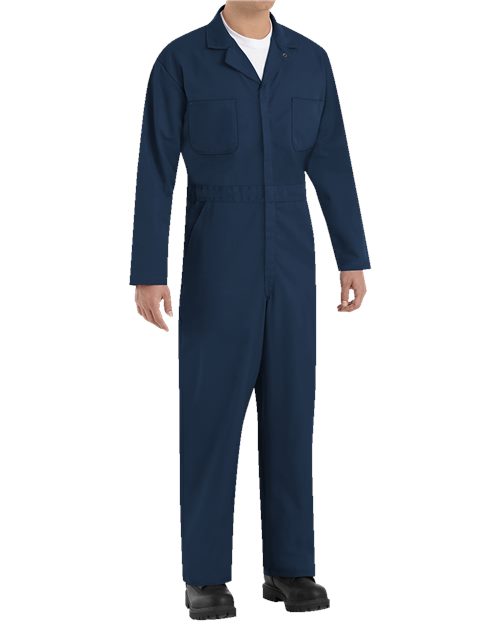 Red Kap Men's Extended Sizes Twill Action Back Coverall - CT10EXT - EMBROIDERED